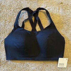 NWT Lululemon High Energy Support Bra Black
